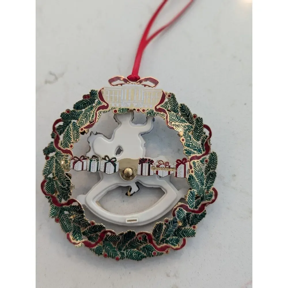 2003 Official White House Christmas Ornament Ulysses S Grant Rocking Horse